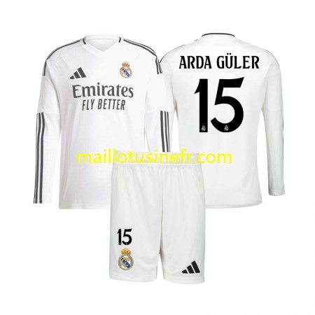 Maillot de Foot Real Madrid Arda Guler 15 Domicile 2024-25 Manches Longues - Enfant Maillot de Foot Real Madrid Arda Guler 15 Domicile 2024-25 Manches Longues - Enfant